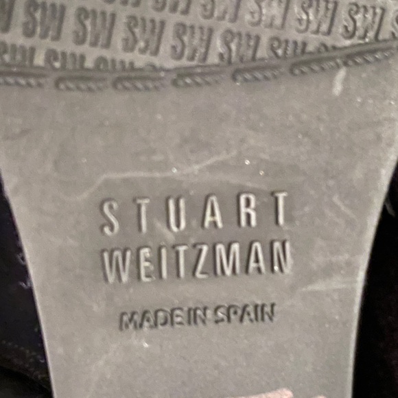 Stuart Weitzman Black Suede Wedge Booties - Picture 10 of 10